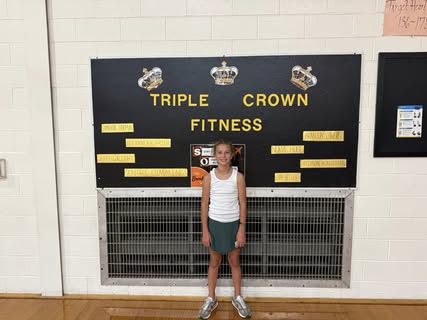 4th and 5th graders completed fitnessgram testing last week. These 8 students earned a spot on the Triple Crown Fitness…