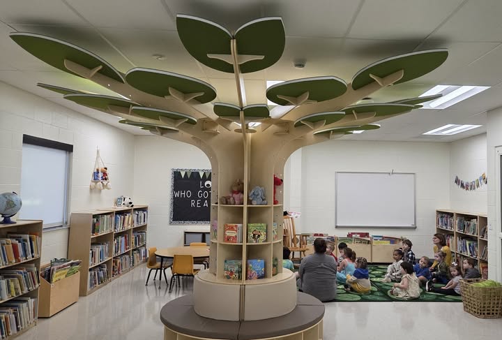 MacArthur students got to see phase two of the library remodel this morning. There are still a few phases to go but watc…