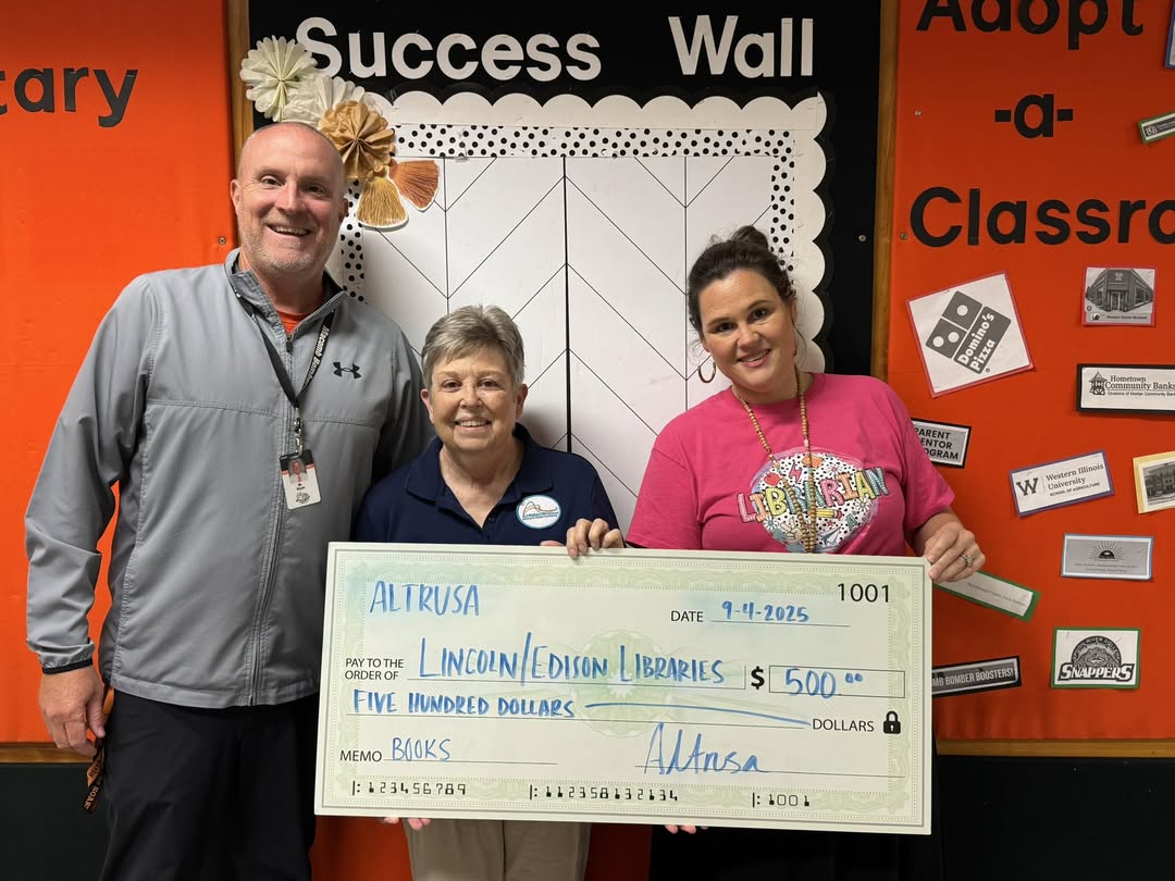 A big Thank You to Altrusa for their monetary donation to the Lincoln and Edison Libraries. We appreciate your generous…