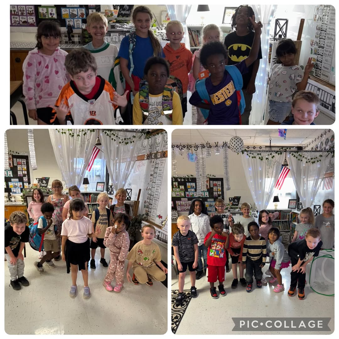 What a fun time these 2nd graders had celebrating color week with kindergarten!