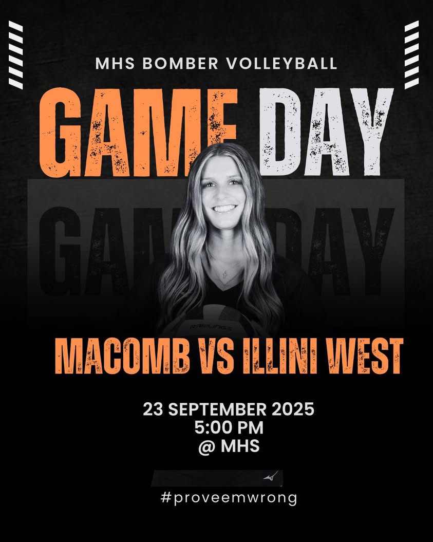 It’s KIDS NIGHT!!!  Join us at the Macomb Senior High School to cheer on our BoMBeRs!!! All kids are welcome down on the…