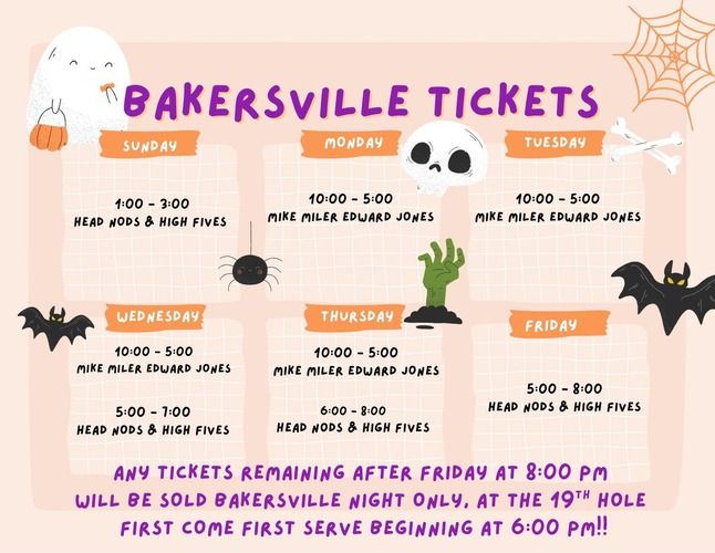 Get Bakersville Tickets Before 8 PM on October 3, 2025