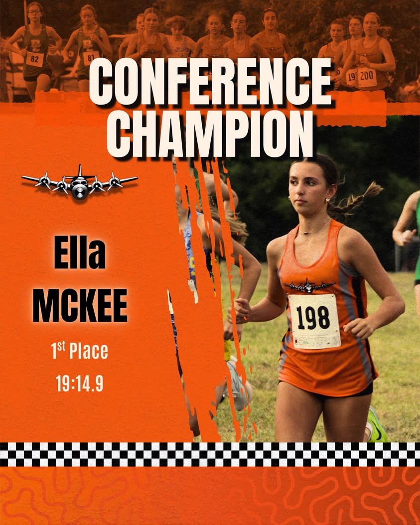 Ella McKee wins her FIRST Prairieland Conference title as a FRESHMAN!! #mac185