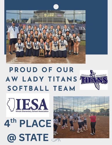 Lady Titans Celebrate Strong Season with Fourth Place Finish at IESA Softball State Tournament