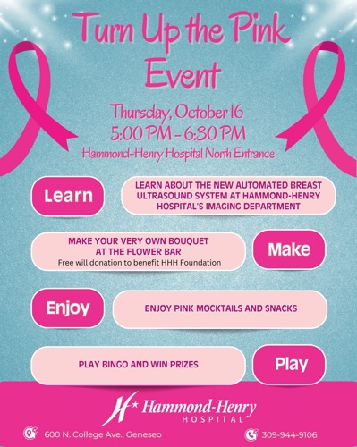 Celebrate Breast Cancer Awareness with Flowers, Mocktails, and Community at Hammond-Henry Hospital on October 15, 2025
