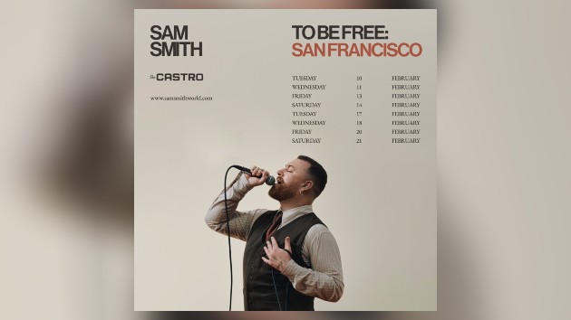 Sam Smith bringing ‘To Be’ Free residency to San Francisco
