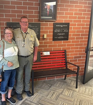 Memorial Bench Honoring Deputy Gordie Millerschone Presented