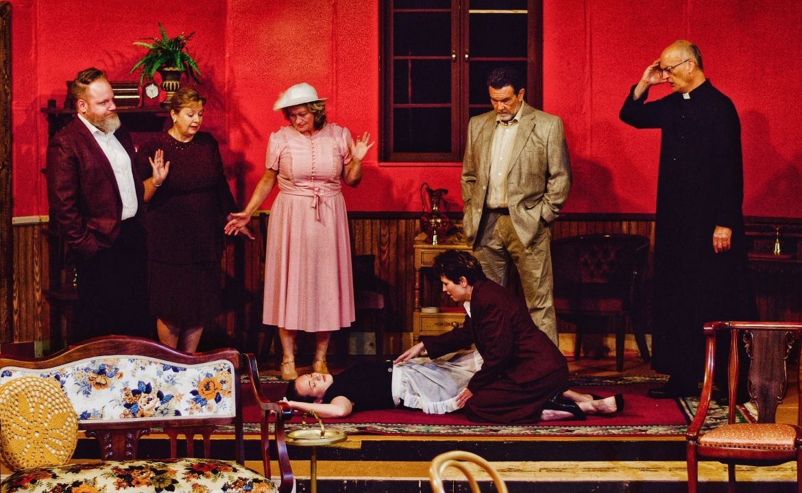 Denial Is a River in Egypt: “Murder on the Nile,” at the Playcrafters Barn Theatre through September 21
