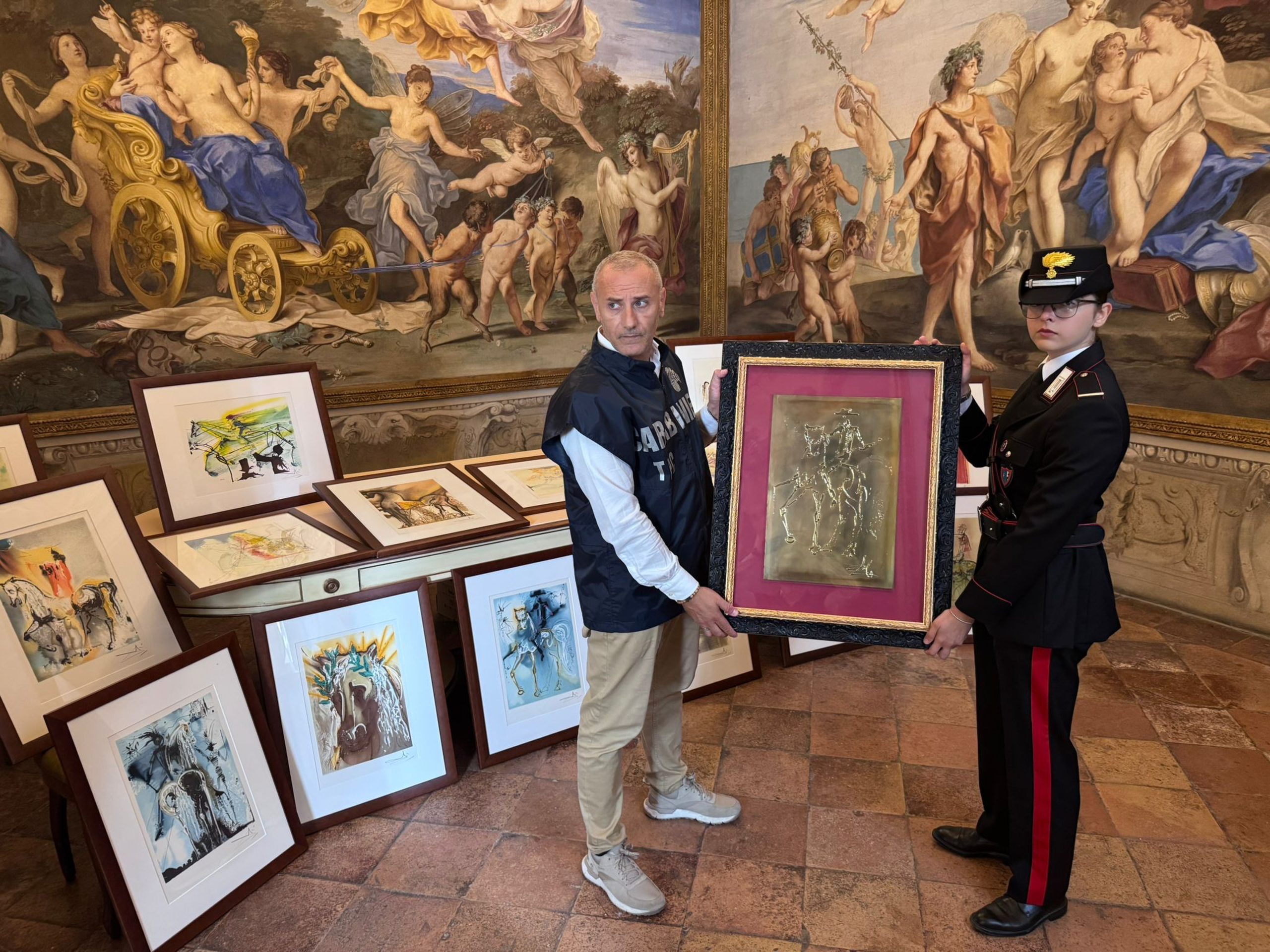 Italy police seize 21 suspected forged Salvador Dali artworks after show opens in Parma