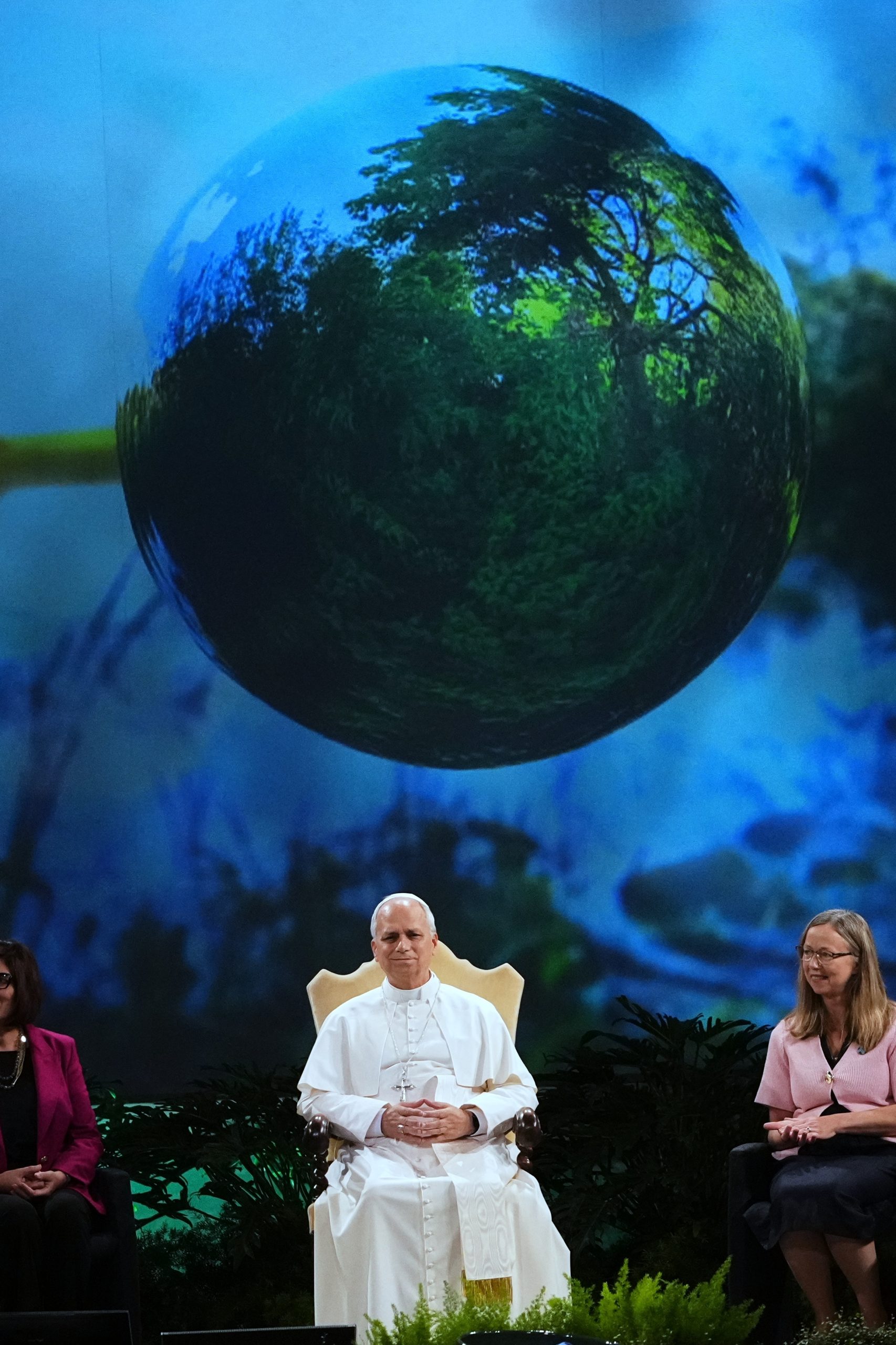 Pope Leo XIV takes aim at climate skeptics as he embraces predecessor’s environmental legacy