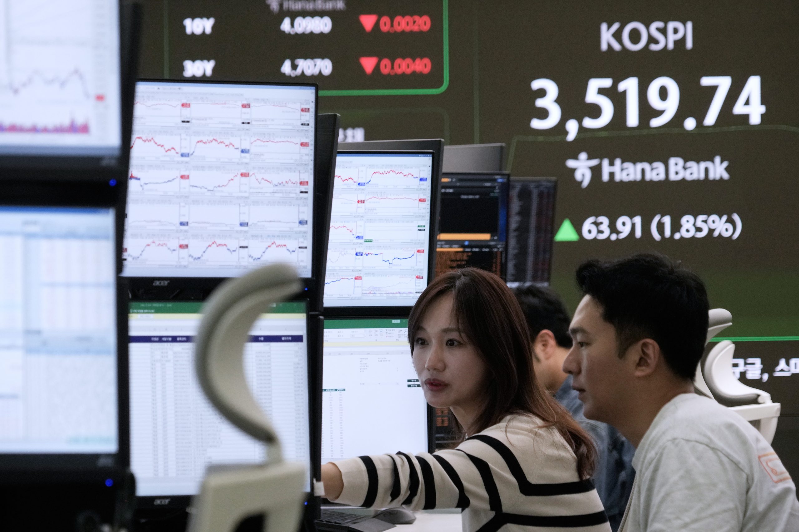 Asian shares track Wall St’s rise as tech shares advance and investors shrug off the US shutdown
