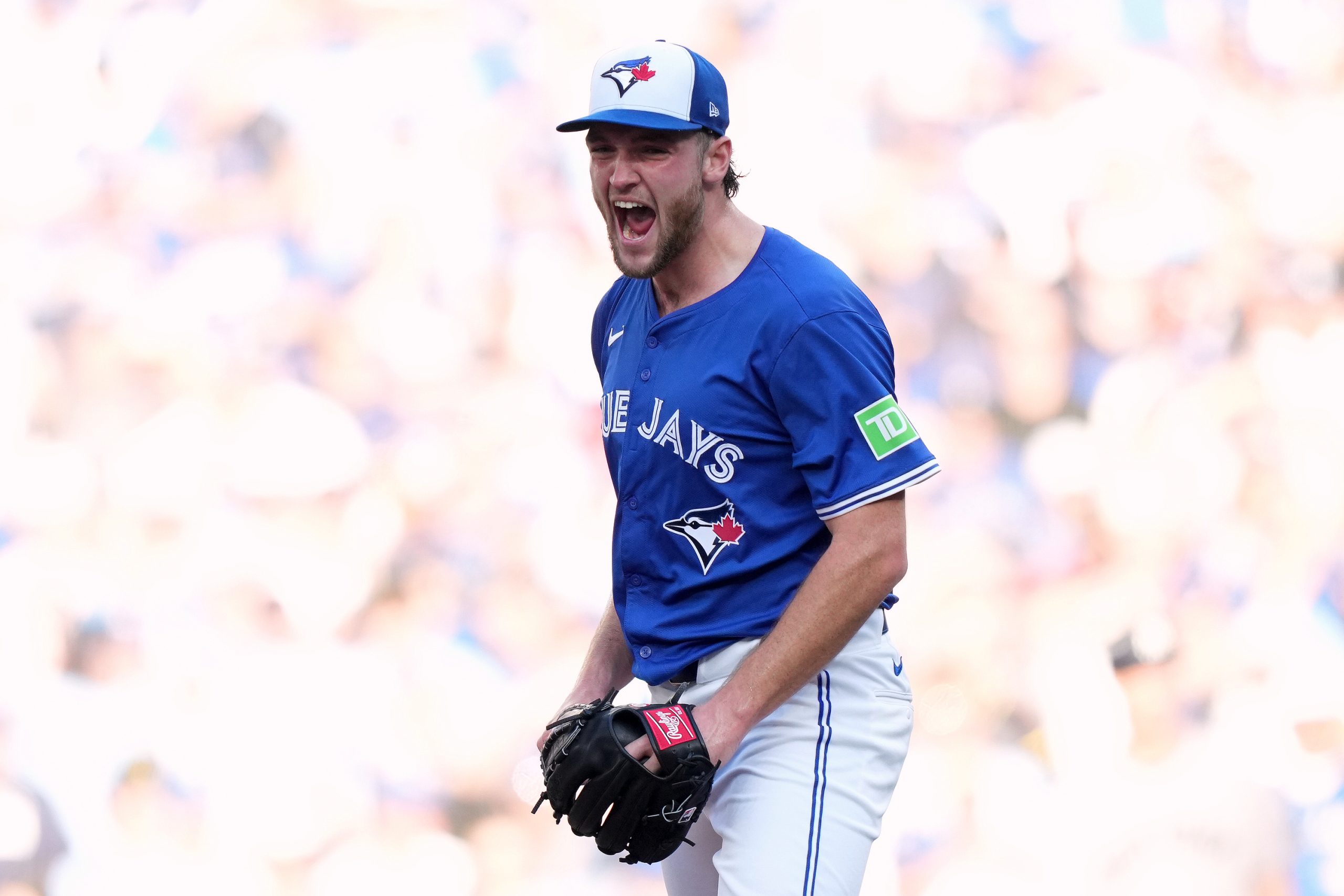 Yesavage leaves Game 2 of ALDS, sets Jays postseason record by fanning 11 in 5 1/3 no-hit innings