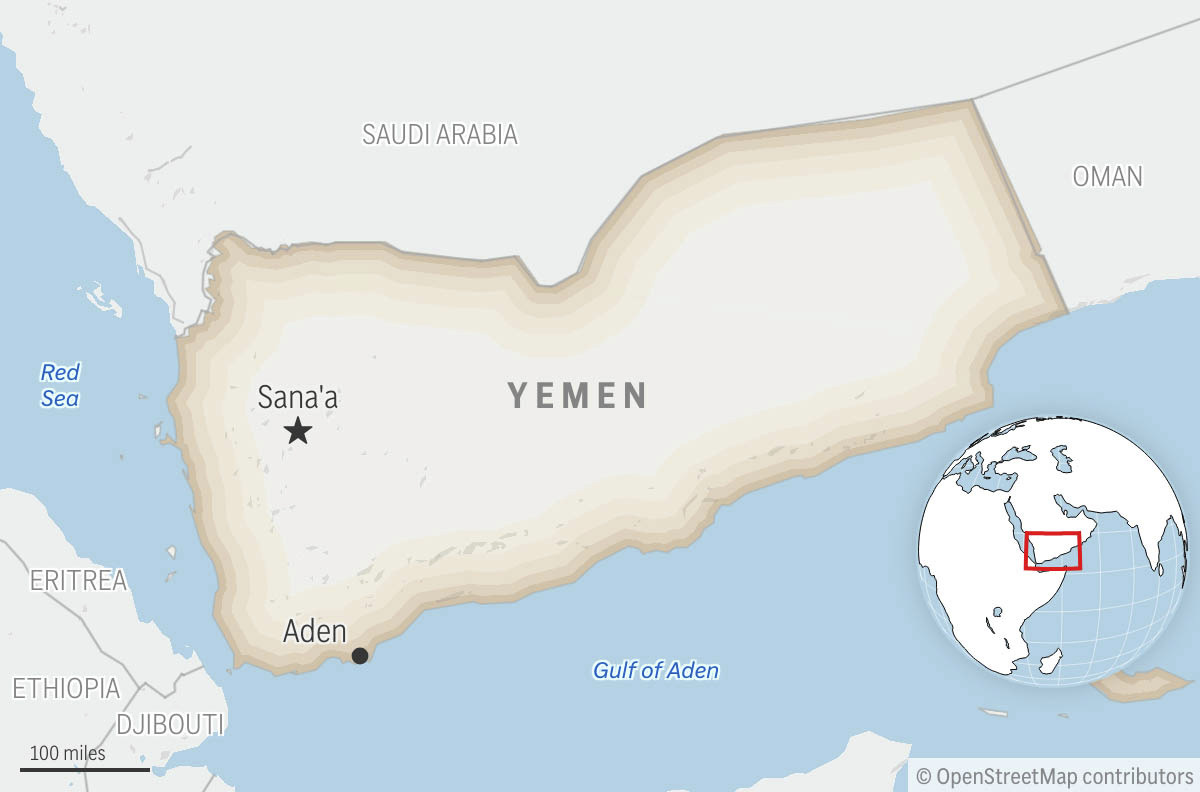 Yemen’s Houthi rebels detain 9 more UN staff as part of a crackdown
