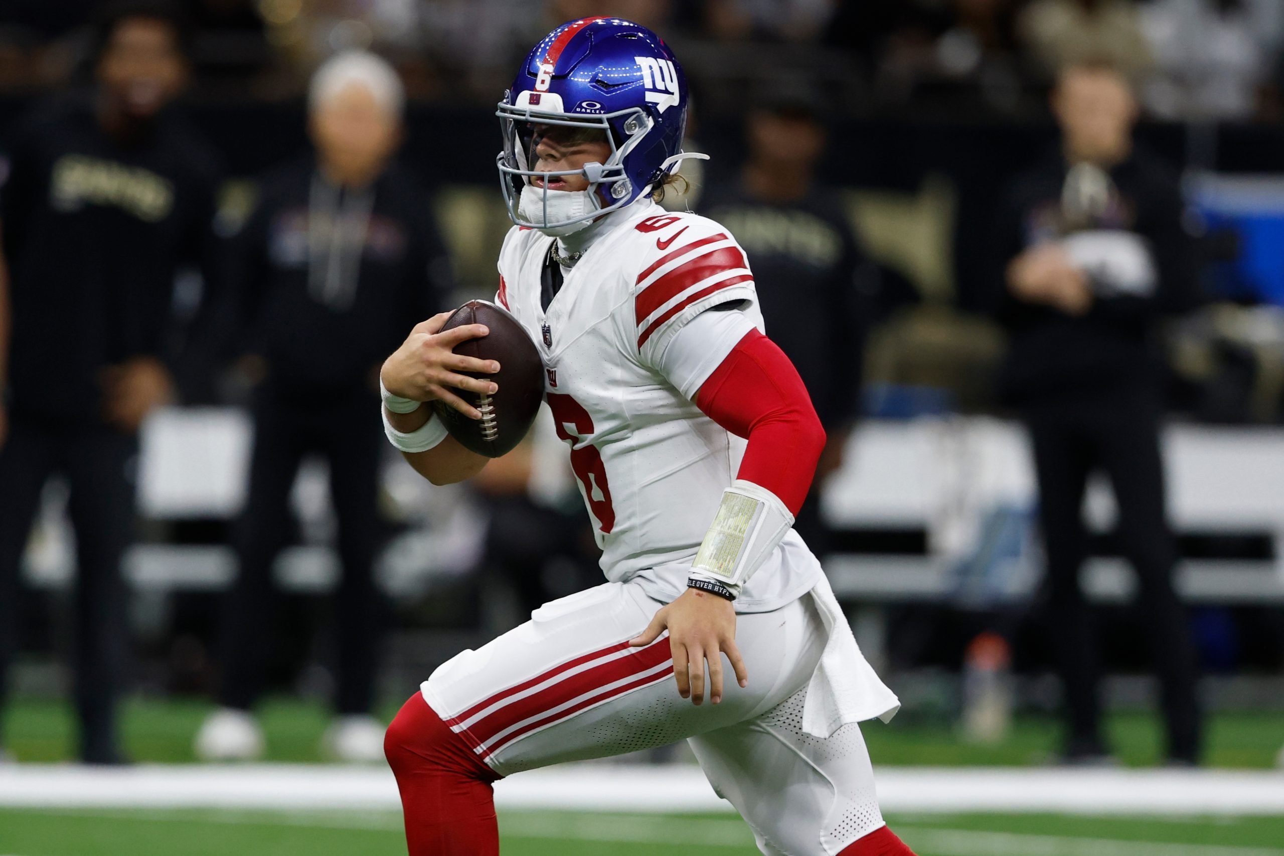 Giants coach Brian Daboll shrugs off rookie QB Jaxson Dart’s hamstring injury
