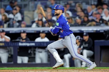 Jays OF Nathan Lukes (knee) expected to play in Game 2