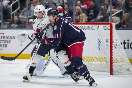Blue Jackets F Miles Wood to miss at least a week after high stick to face