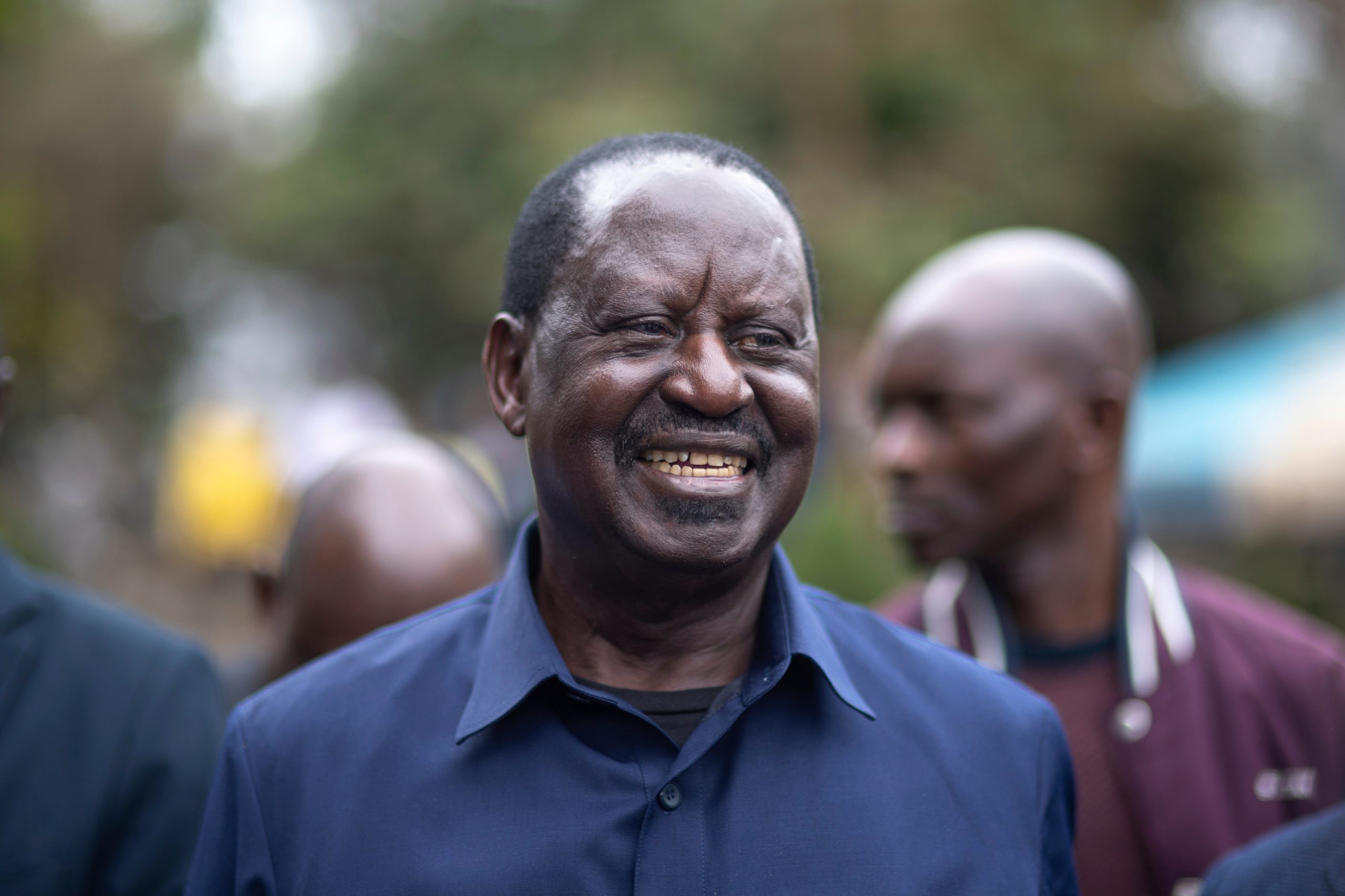 Thousands turn out to receive body of former Kenyan PM Raila Odinga
