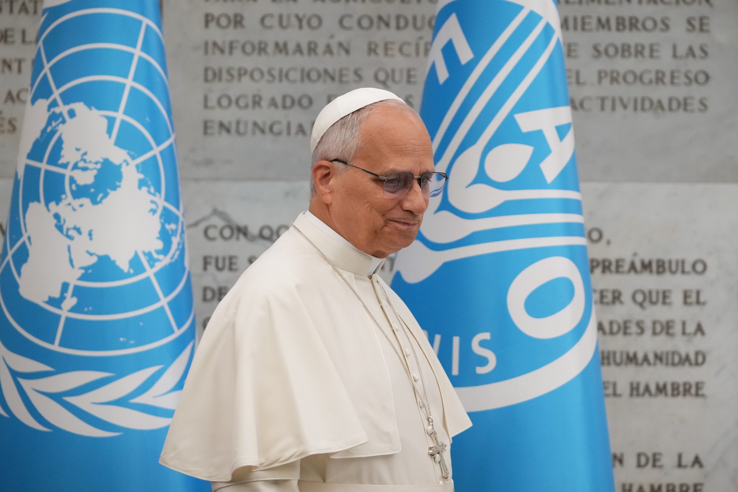 Pope Leo urges world leaders ‘not to look the other way’ in fighting global hunger