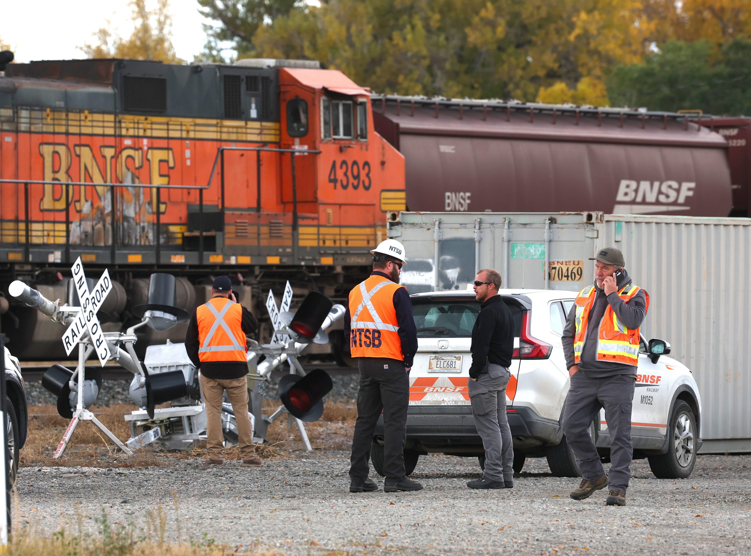 Authorities investigate the death of a rail conductor who was struck by a train in Montana