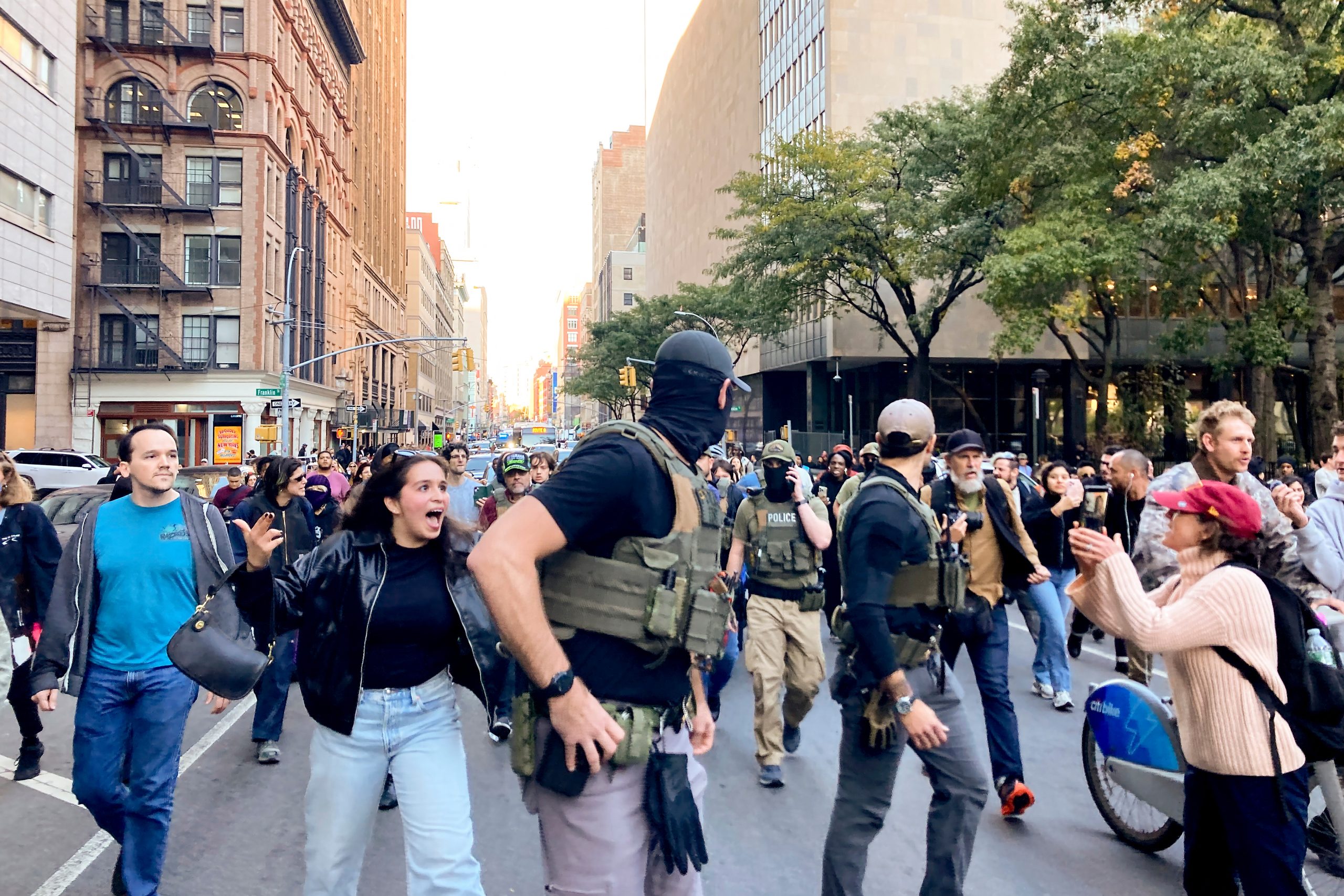 Immigration agents conducting sweep on NYC’s famed Canal Street confronted by protesters