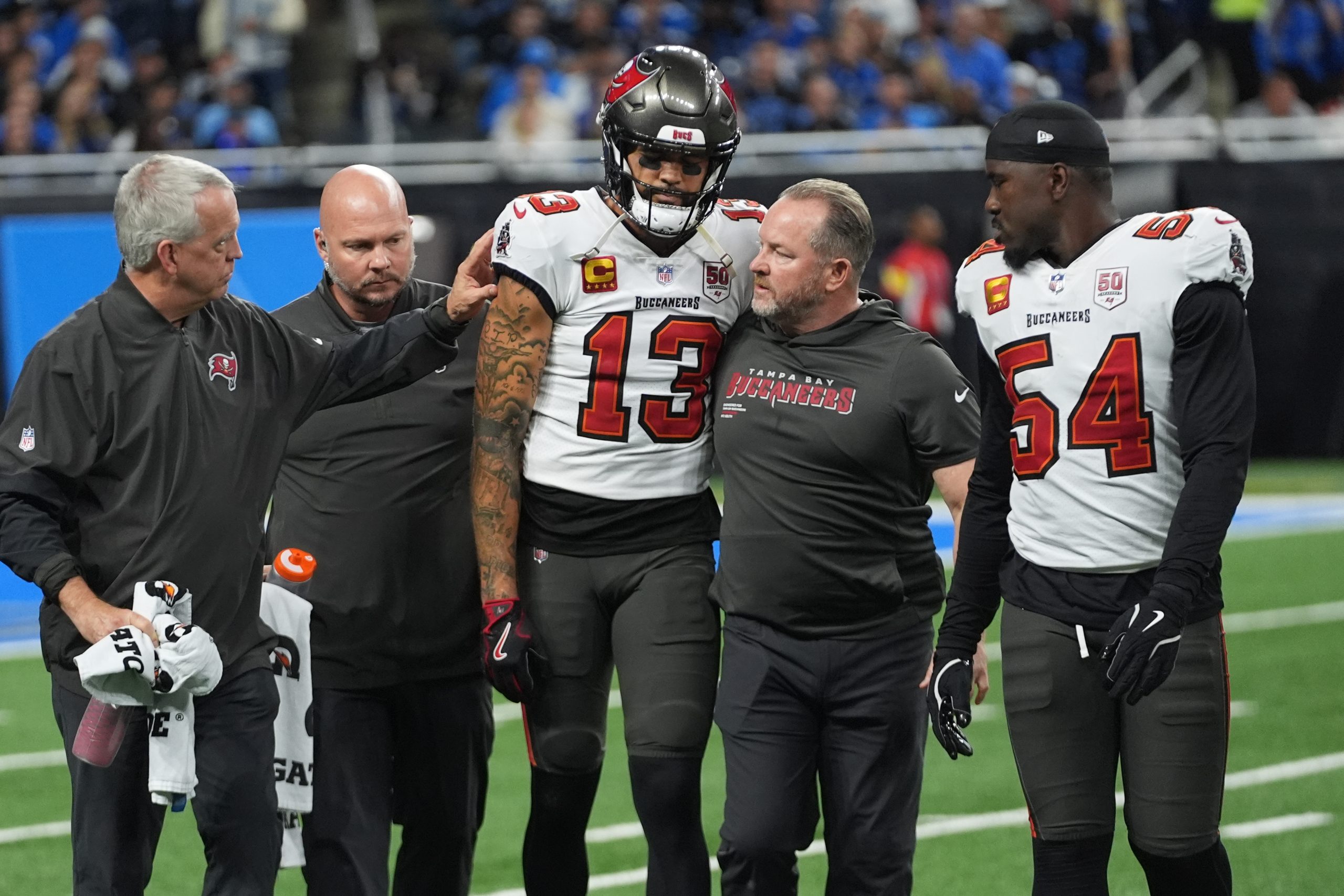 Losing Mike Evans the player and the leader is a crushing blow for the Buccaneers