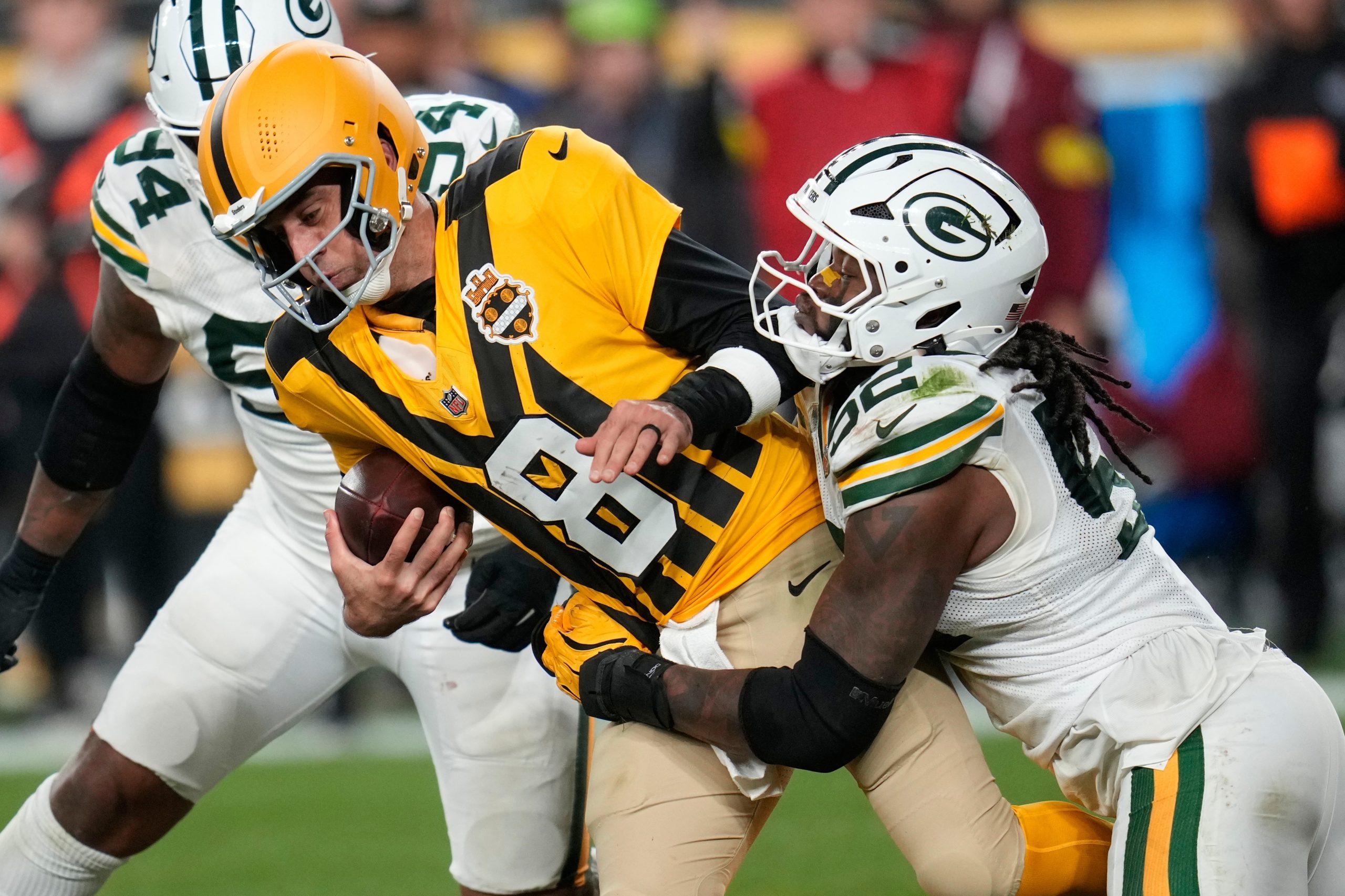 Aaron Rodgers and the Steelers fall short in QB’s reunion with Packers as Love leads 35-25 win