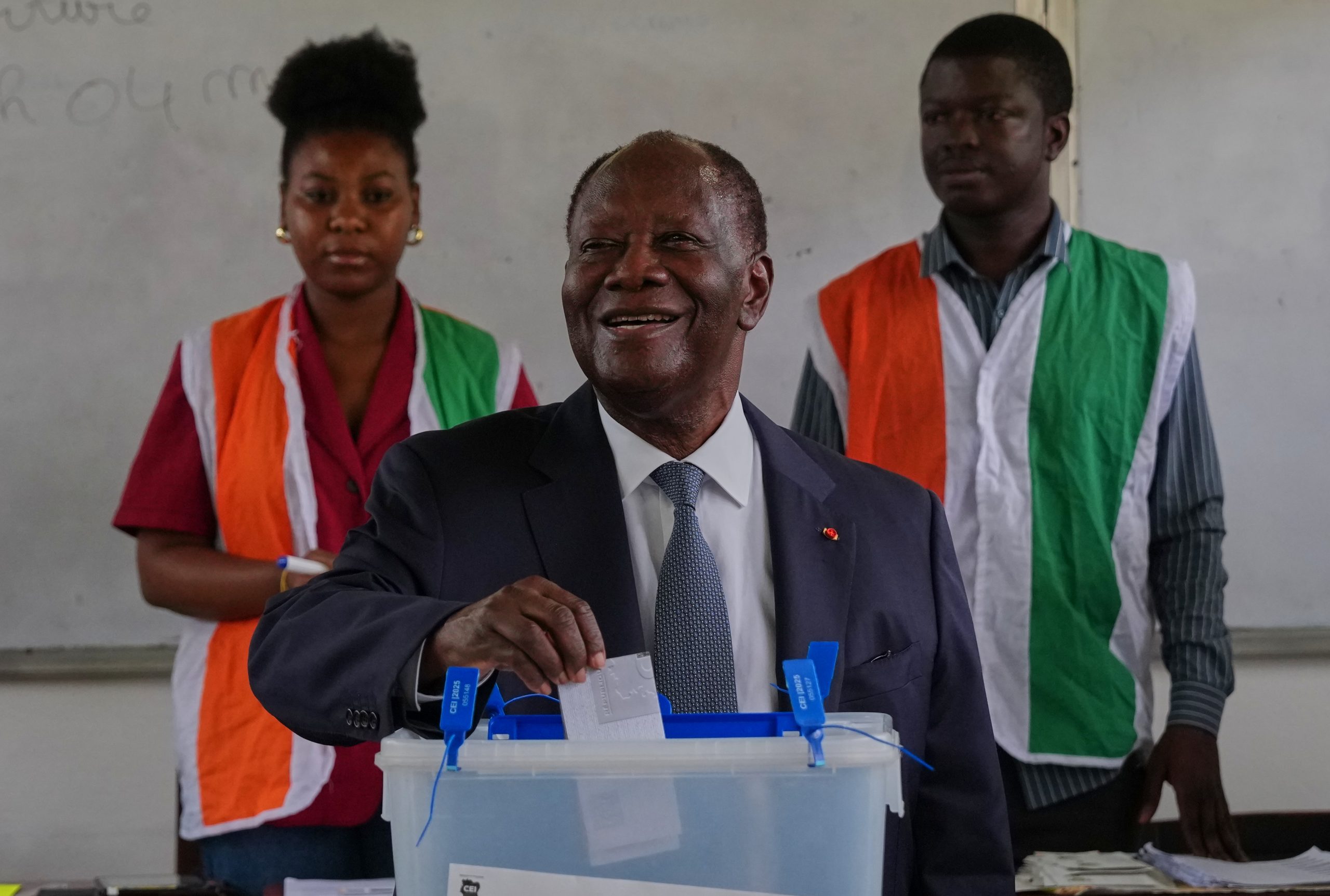 Ivory Coast President Alassane Ouattara reelected to fourth term, early results show
