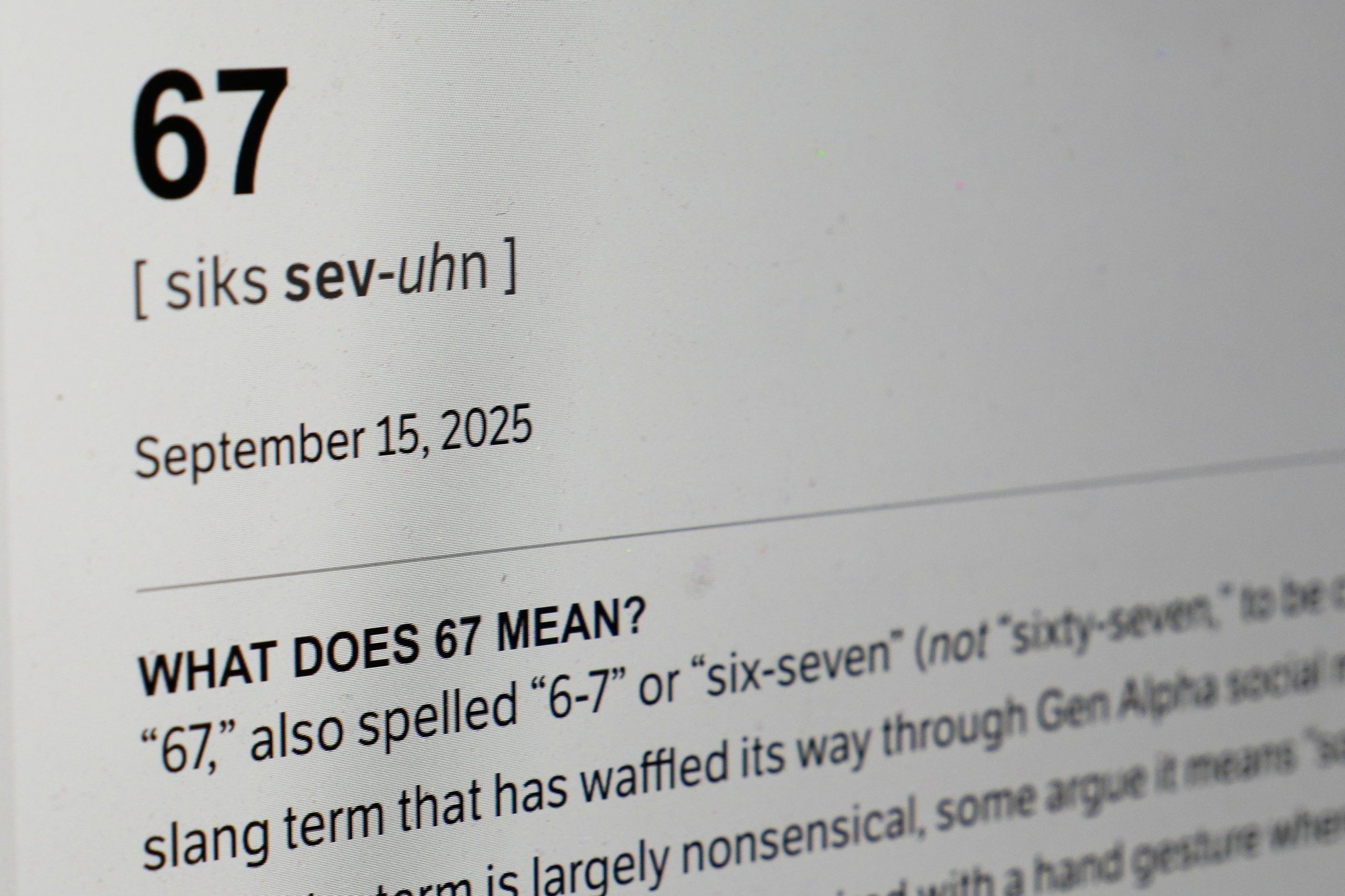Dictionary.com’s word of the year is ‘6-7.’ But is it even a word  and what does it mean?