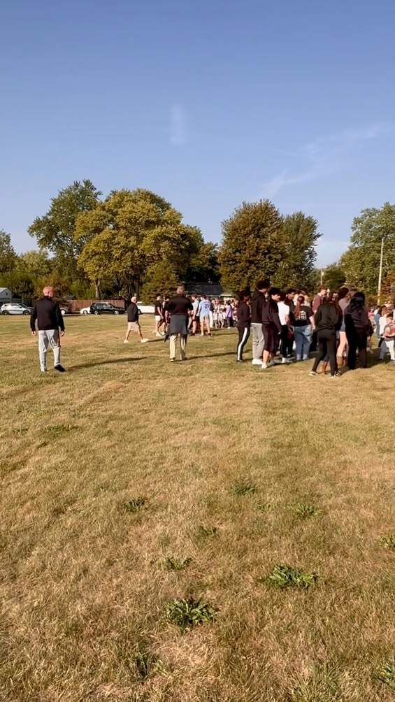 In a blink of an eye our Kindergarteners turn into Seniors.  Thank you to our seniors for giving our kindergarteners a s…