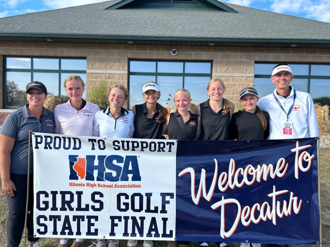 Bomber Girls Golf from IHSA State: 1. 316 Mt. Carmel 2. 329 Quincy Notre Dame 3. 332 Breese Central 4. 356 Effingham St….