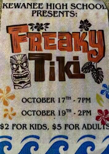 Kewanee High School Theater Presents “Freaky Tiki” October 17 and 19, 2025