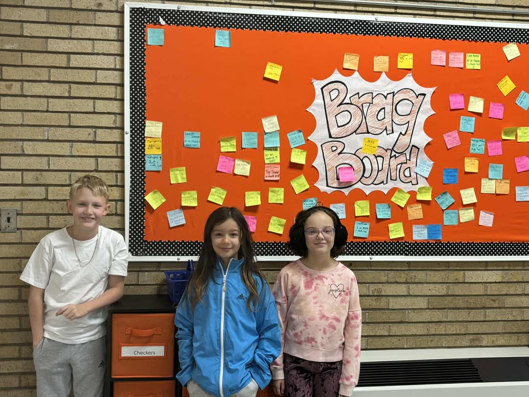 Way to go Cade, Sunnie, and Hayleigh on getting a perfect score on your math challenge! Way to SOAR! #MAC185 #edisonbomb…