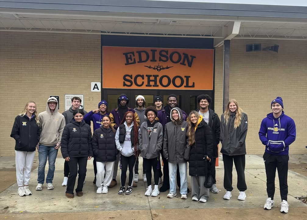 Thank you to the WIU athletes for greeting Edison kiddos this morning!! #edisonbombers #MAC185 #WIU