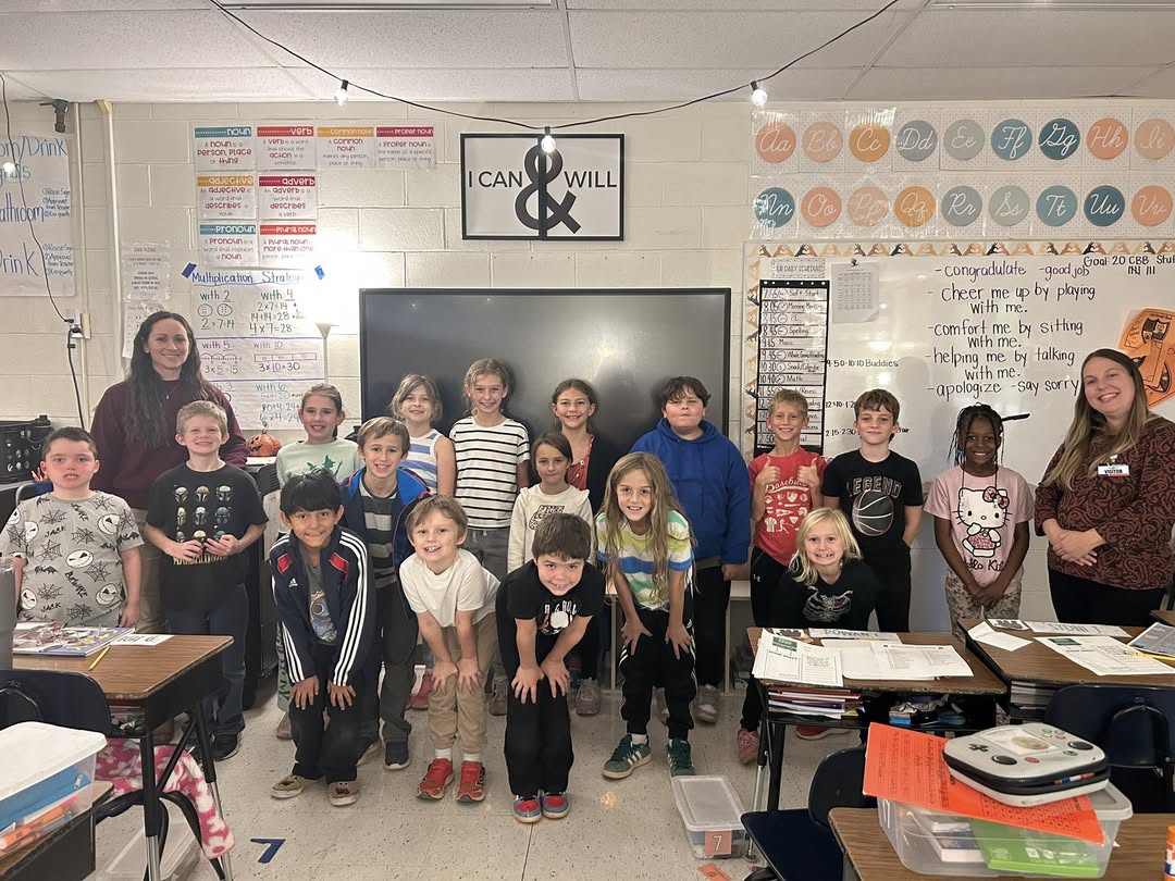 Miss Coker’s class had their first adopt- a-classroom visit from the City of Macomb. They got to work in groups and buil…