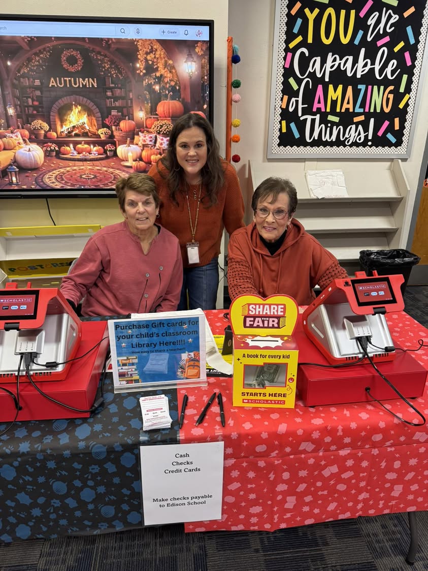 Book Fair at Edison is from 11-7 today!! Come see us!! You might see some celebrities working the Book Fair❤️ #MAC185 #e…