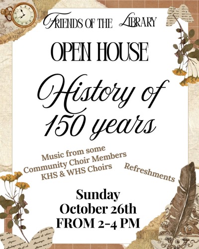 Celebrate 150 Years with Music Crafts and History at the Library Open House on October 26, 2025