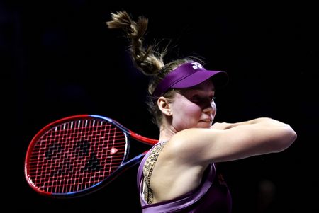 Tennis-Rybakina topples Pegula to book place in WTA Finals title clash