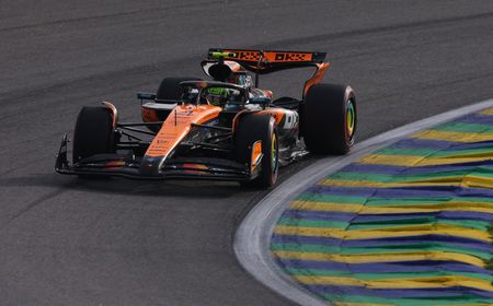 Motor racing-Norris on pole for Sao Paulo sprint, Piastri third
