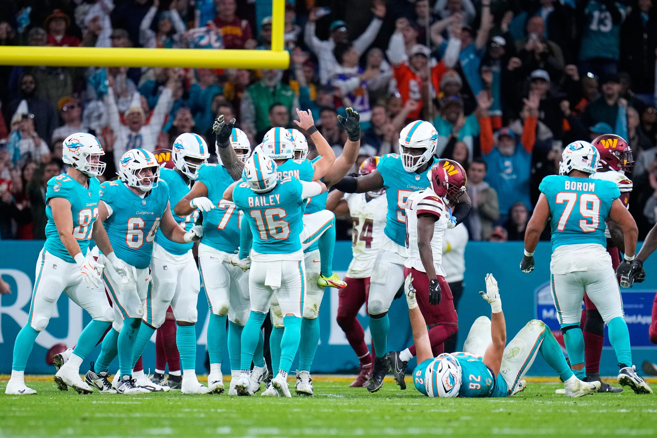 Dolphins beat Commanders 16-13 in overtime in first NFL regular-season game in Spain