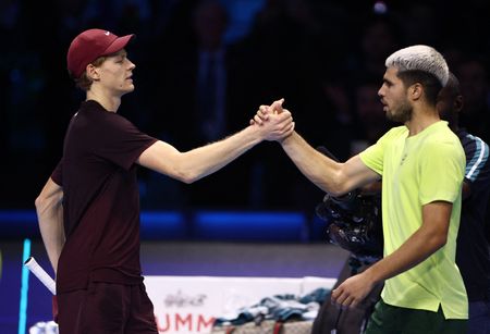 Tennis-Sinner overcomes Alcaraz to retain ATP Finals title