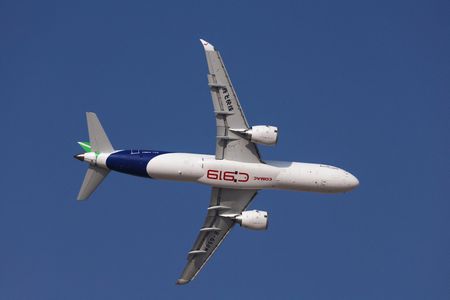 China’s C919, rival to Boeing and Airbus, makes debut display outside Asia