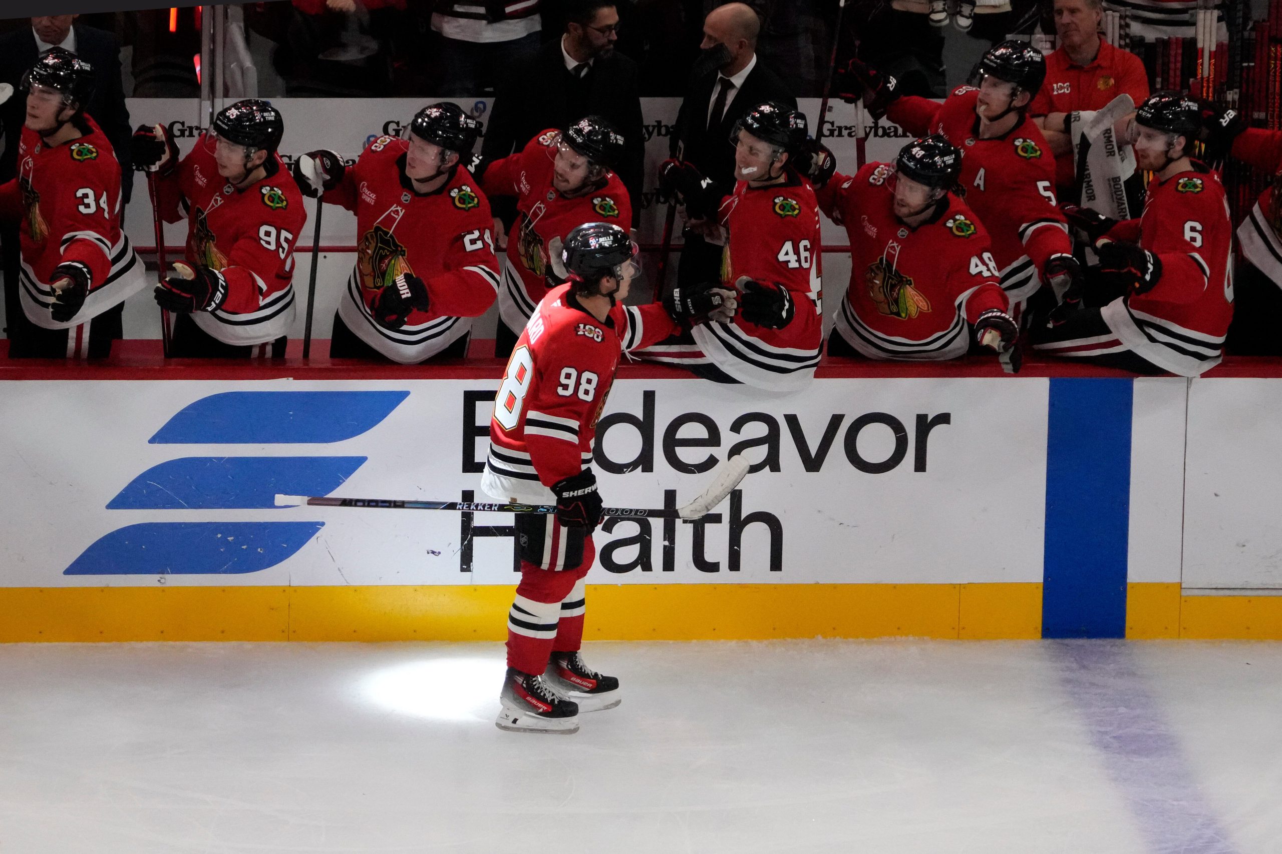 Connor Bedard playing starring role in surprising start for the Chicago Blackhawks