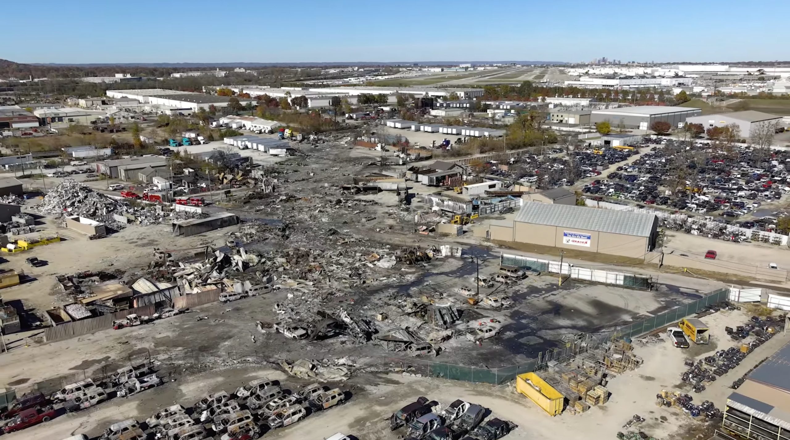 Dramatic photos of doomed UPS plane show the aircraft on fire, engine flying off