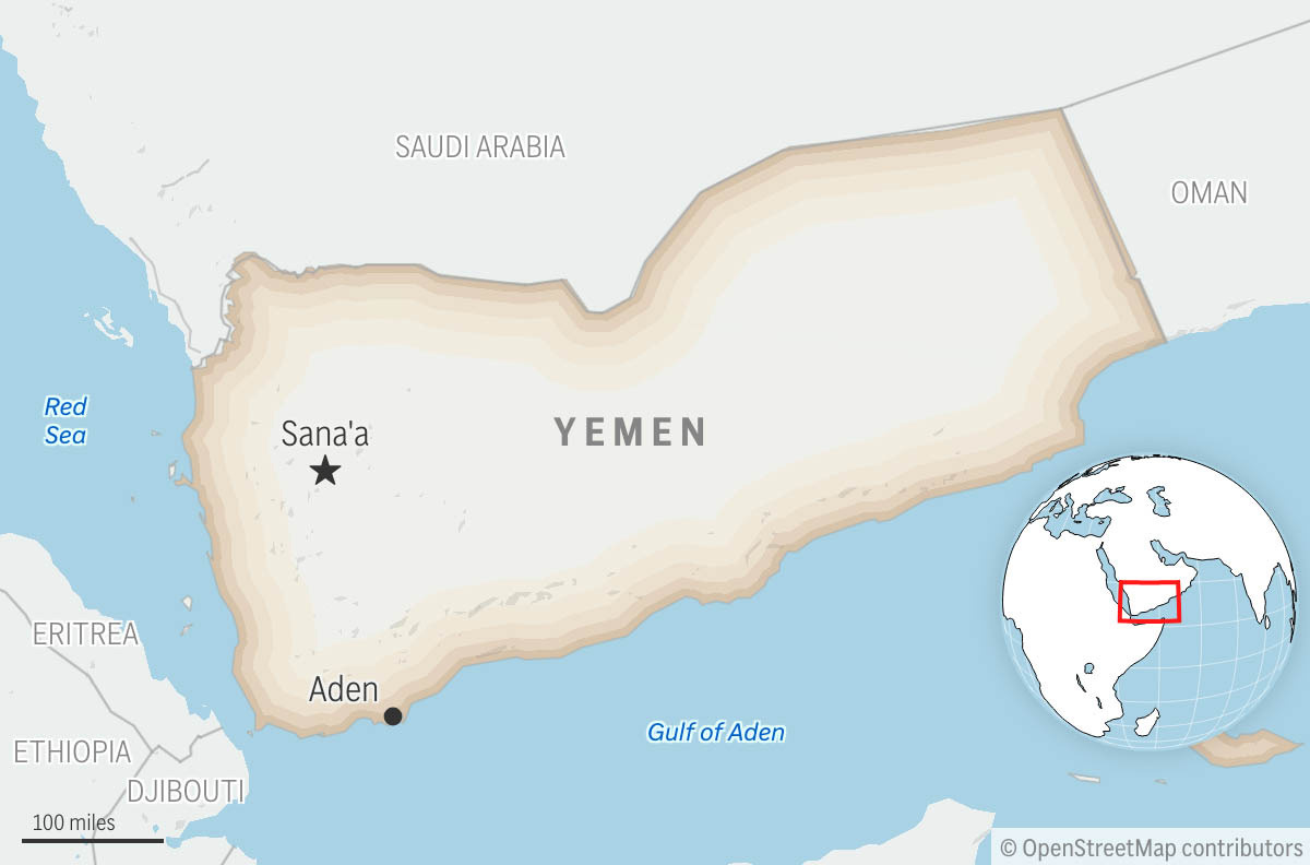 Houthi court in Yemen hands down death sentences to 17 people accused of spying