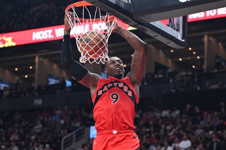 Raptors G/F RJ Barrett (knee sprain) out at least a week