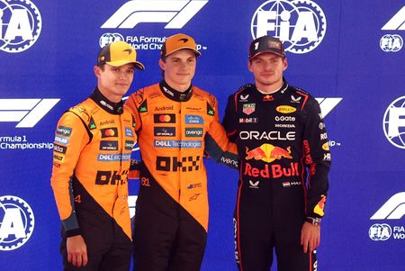 Motor racing-Piastri beats Norris to Qatar pole, Verstappen third