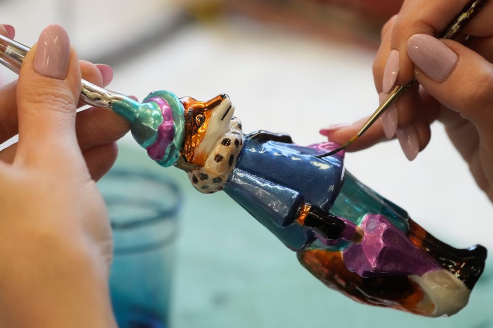The Polish ‘magicians of glass’ who create Christmas baubles for clients worldwide