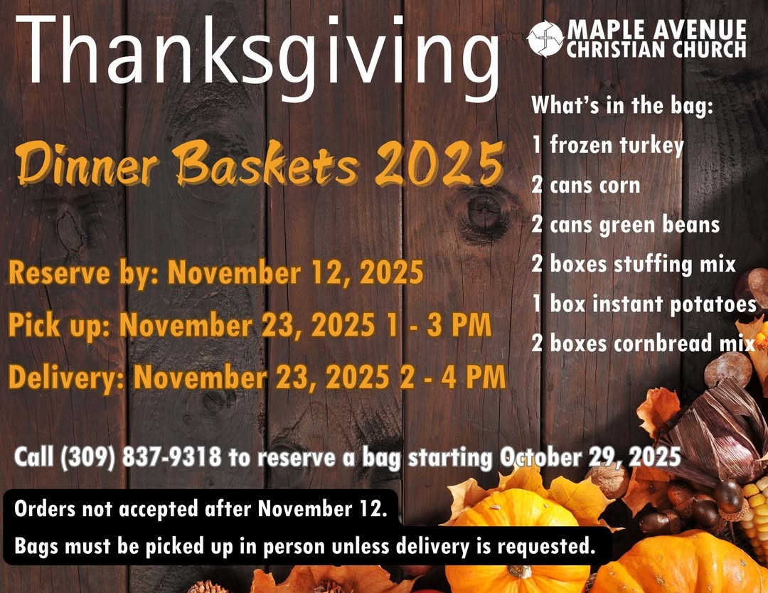 Thanksgiving Baskets from Maple Avenue Christian Church