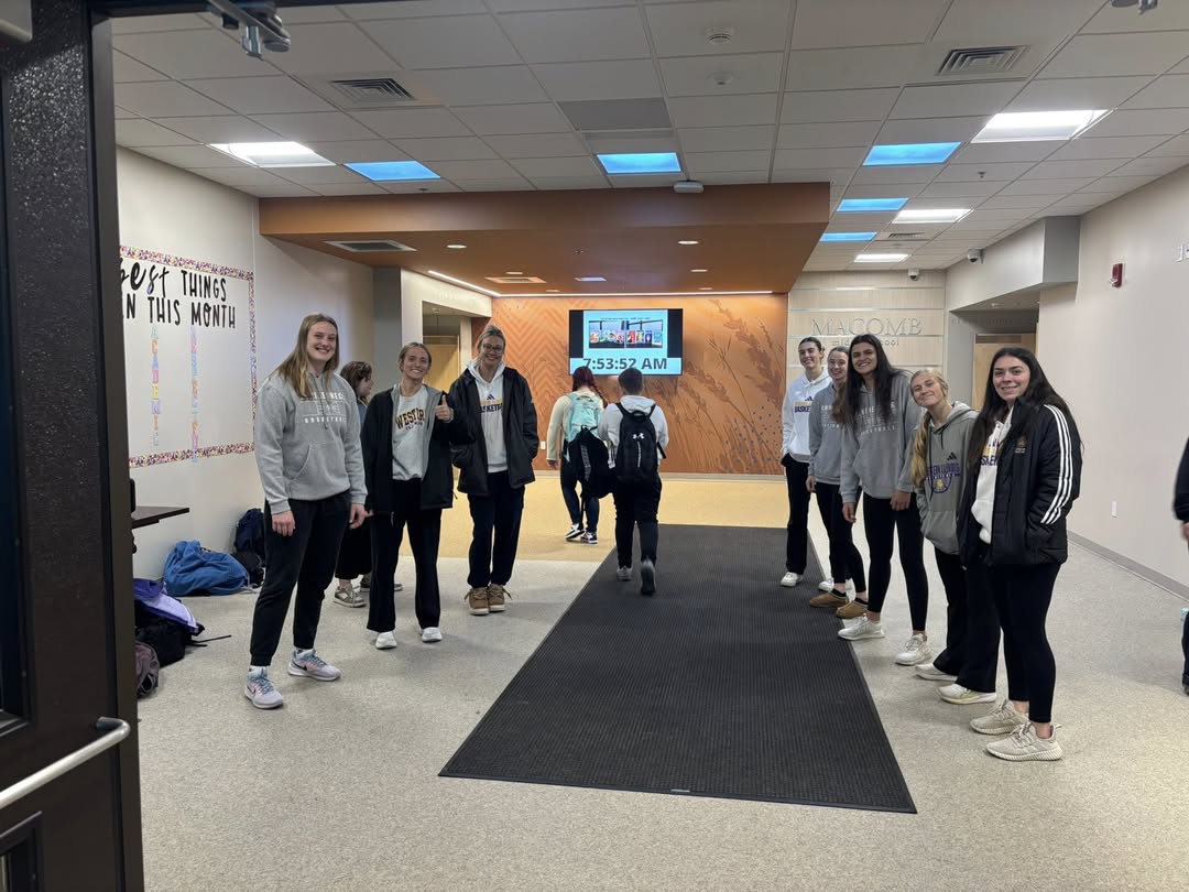 Thank you, Western Illinois University, for brightening the mornings of our Macomb Middle School Students!Moments like t…