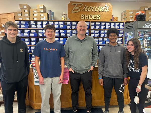 Thanks to Brown’s Shoes in Macomb for donating a portion of sales in October to the Class of 2027! We love our community…